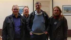 v.l.n.r. Fabian Krahe, Thomas Brandenburg, Volker Dittmar, Sunder Martin