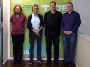 v.l.n.r.: Sunder Martin, Prof. Dr. Ulrich Kutschera, Thomas Brandenburg, Fabian Krahe